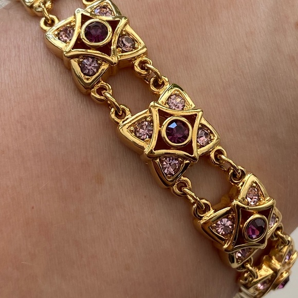 Swarovski Signed  necklace and bracelet set - Picture 5 of 11